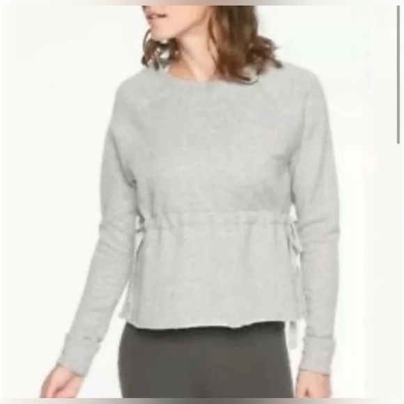 Athleta Side Tie Athletic Athleisure Gray
Sweater Women's Size M - Picture 3 of 7